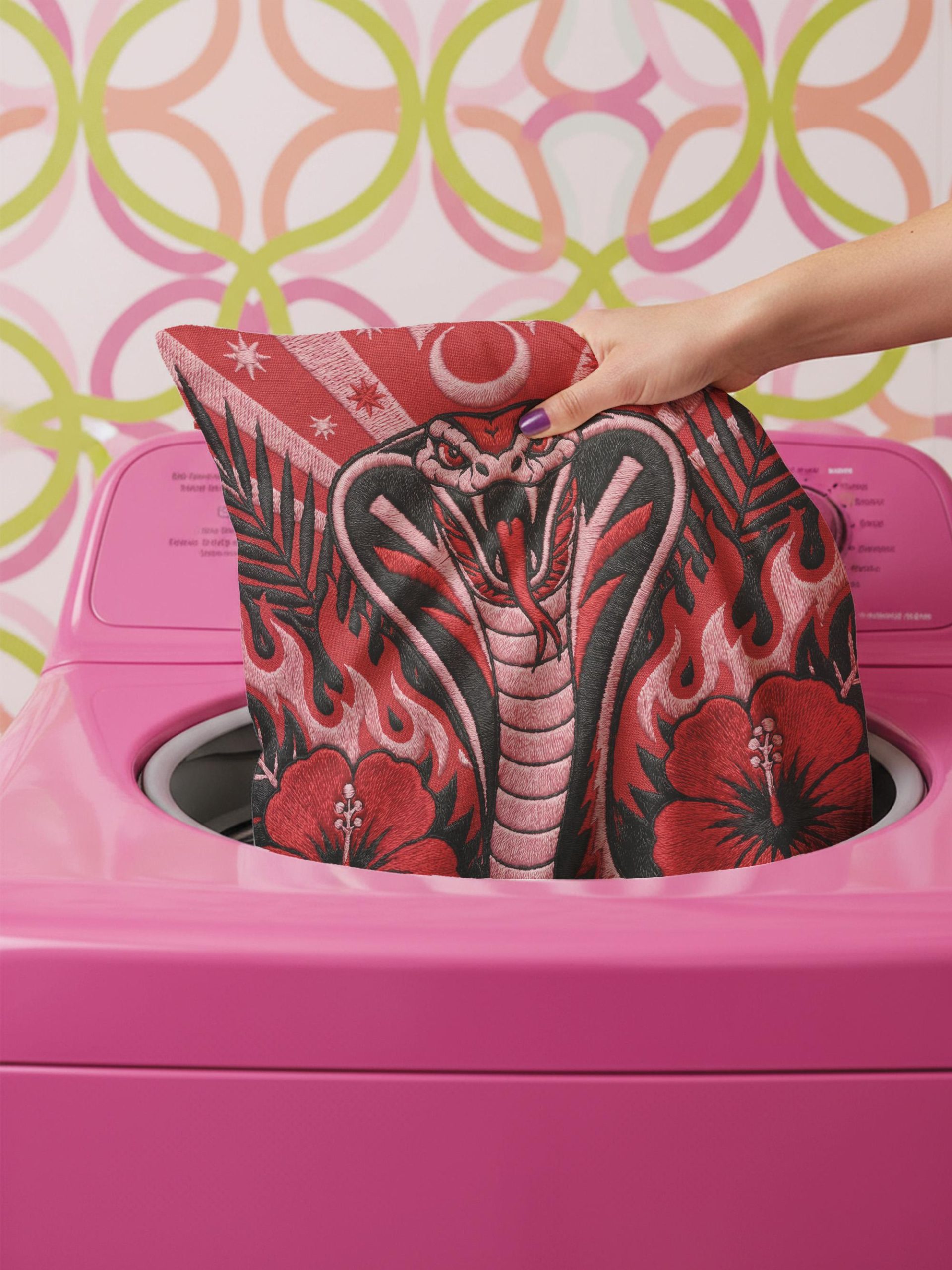 Embroidered Cobra Pillowcase - Image 3