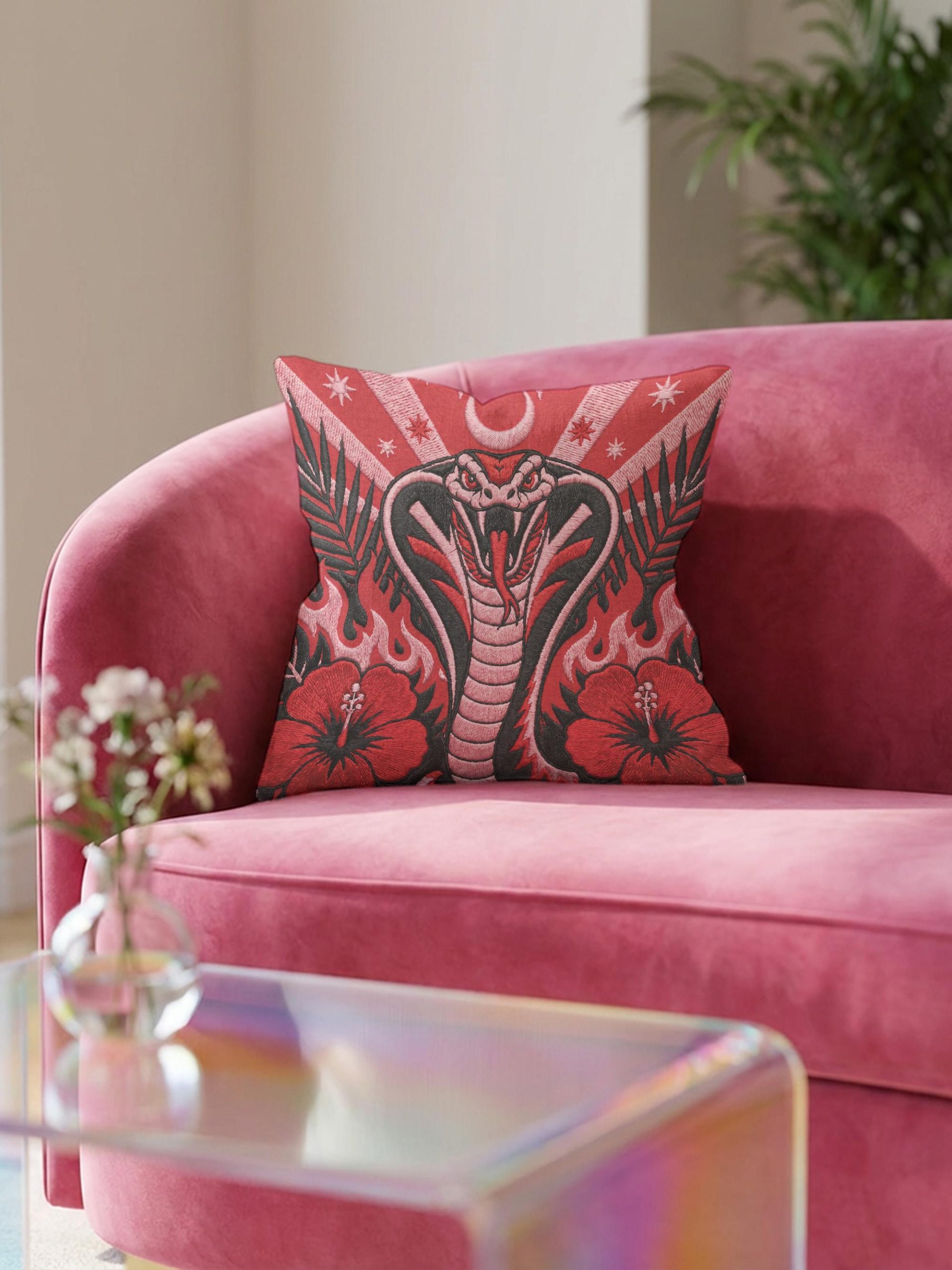 Embroidered Cobra Pillowcase - Image 2