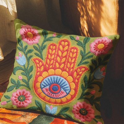 Maximalist Folk Art Pillow