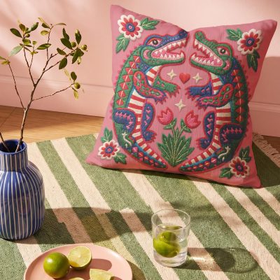 Ultimate Crocodile Pattern Cushion and Pillowcase