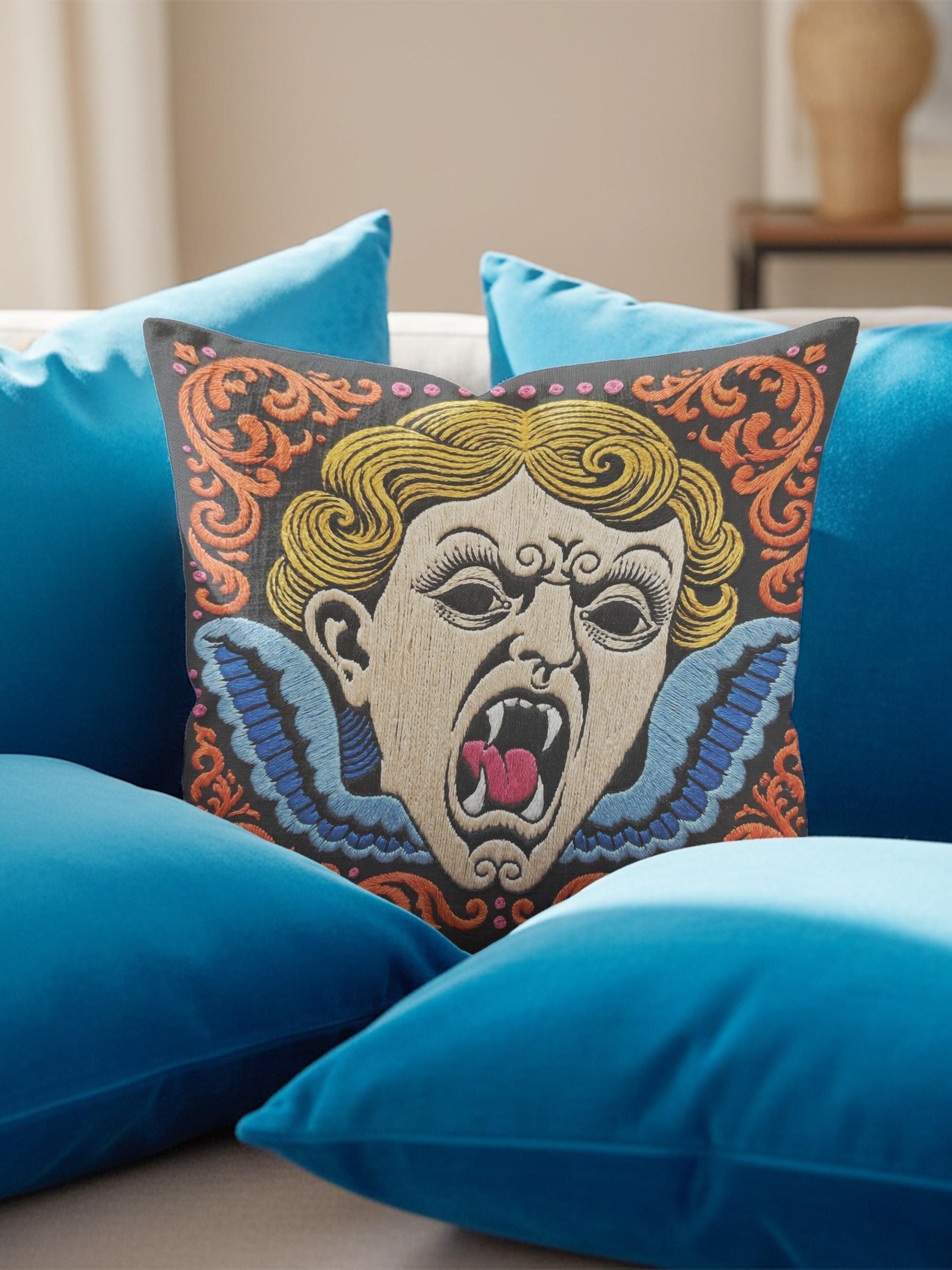 Halloween Gothic Vampire Pillowcase - Image 3