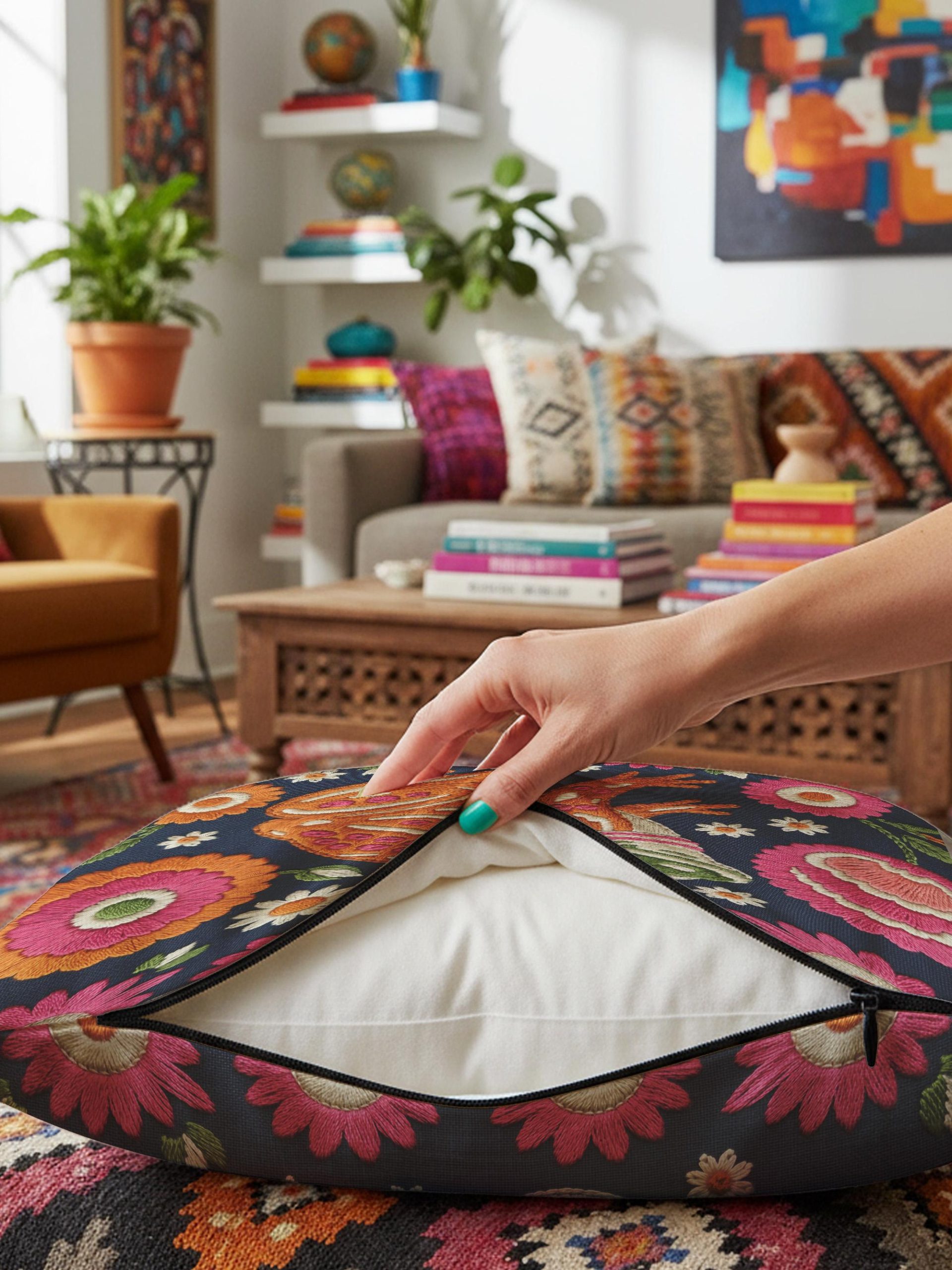 Colorful Space Frog Pillowcase - Image 7