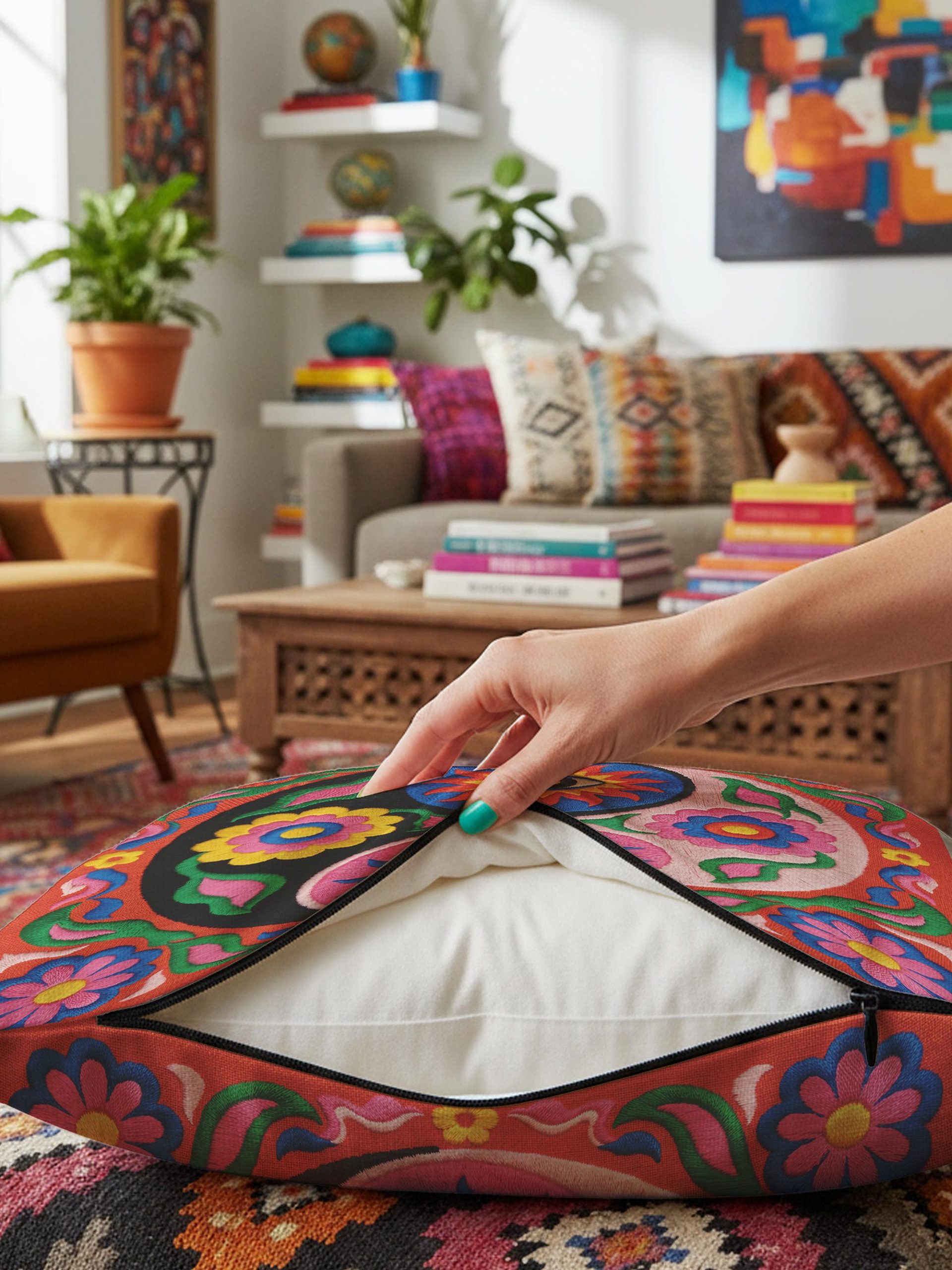 Minimalist Yin-Yang Pattern Cushions and Pillowcases - Image 5