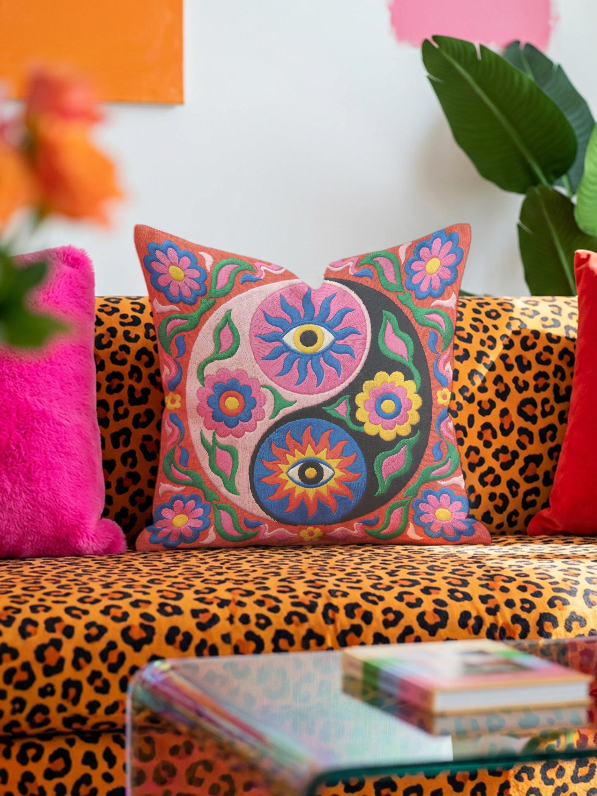 Minimalist Yin-Yang Pattern Cushions and Pillowcases - Image 3