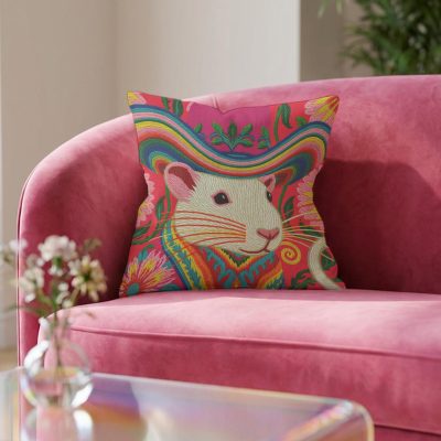 Maximalism Rainbow Animal Cushions